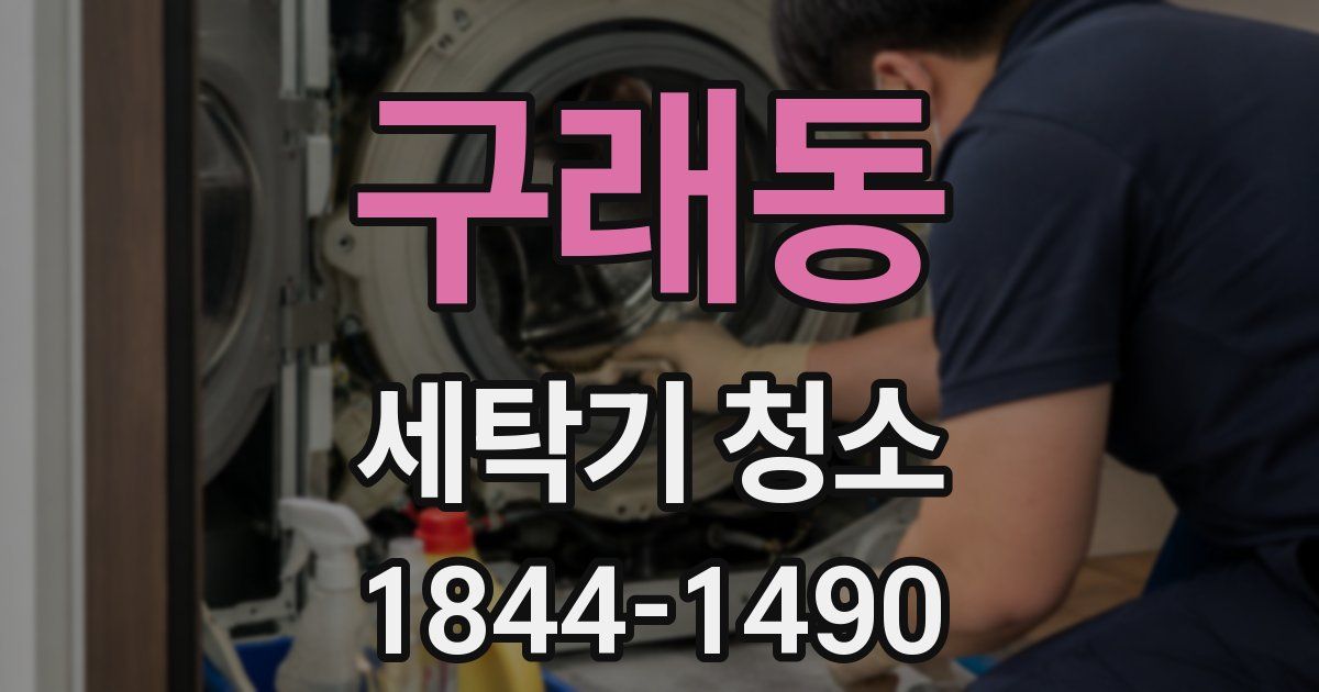 구래동 세탁기 청소