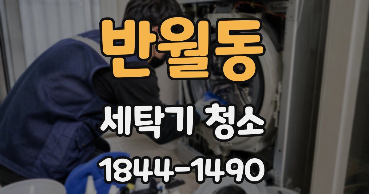 반월동 세탁기 청소
