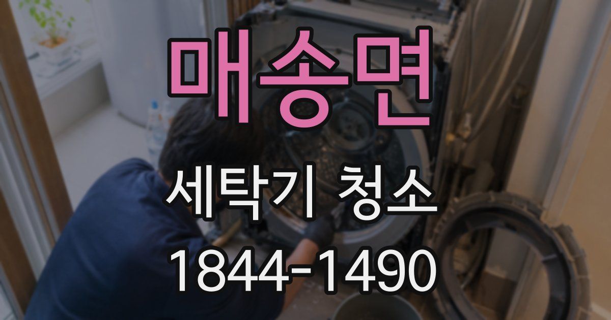 매송면 세탁기 청소