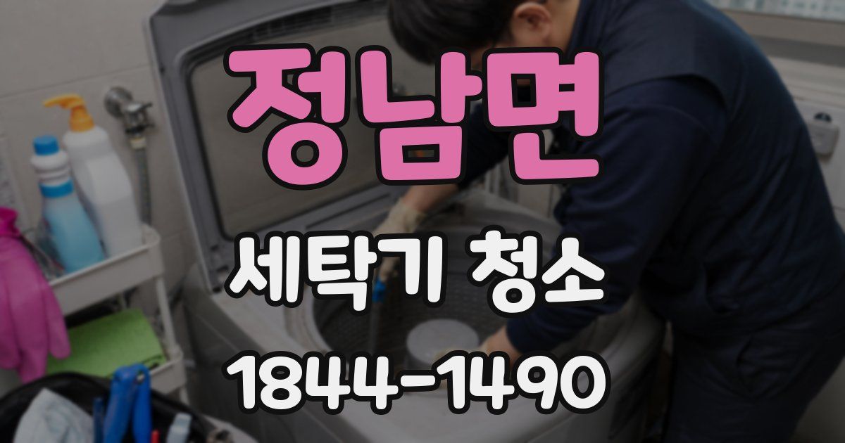 정남면 세탁기 청소