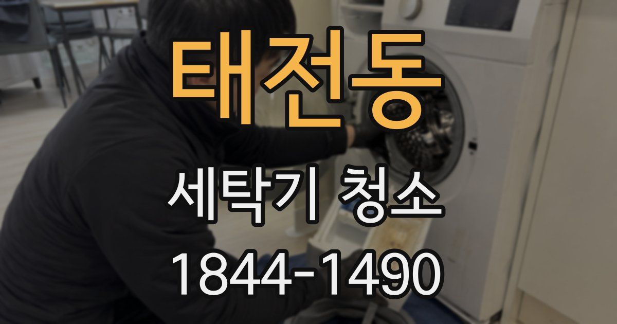 태전동 세탁기 청소