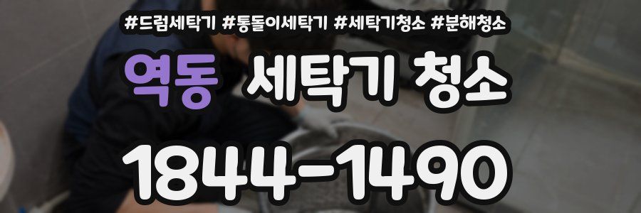 역동 세탁기 청소