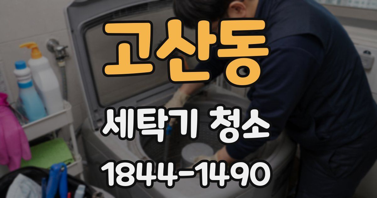 고산동 세탁기 청소