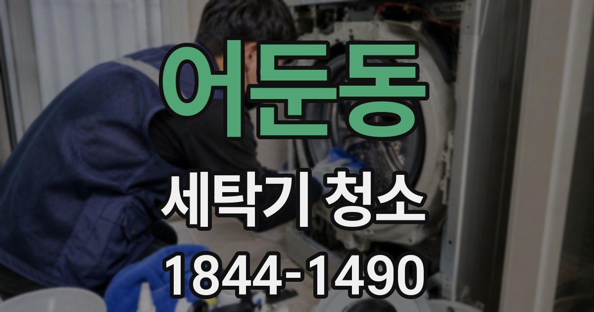 어둔동 세탁기 청소