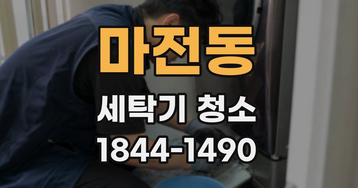 마전동 세탁기 청소