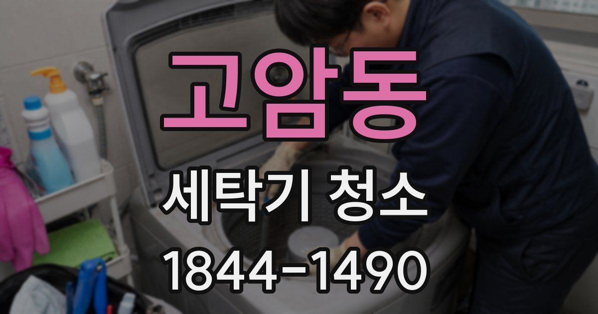 고암동 세탁기 청소