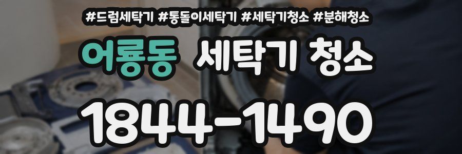 어룡동 세탁기 청소