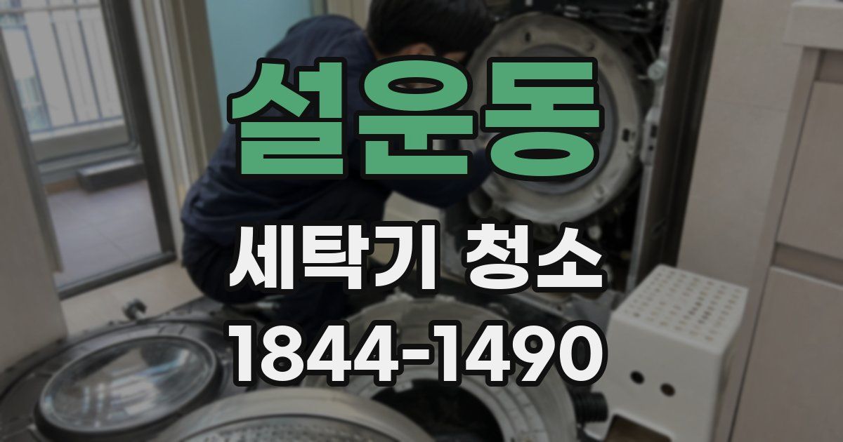설운동 세탁기 청소
