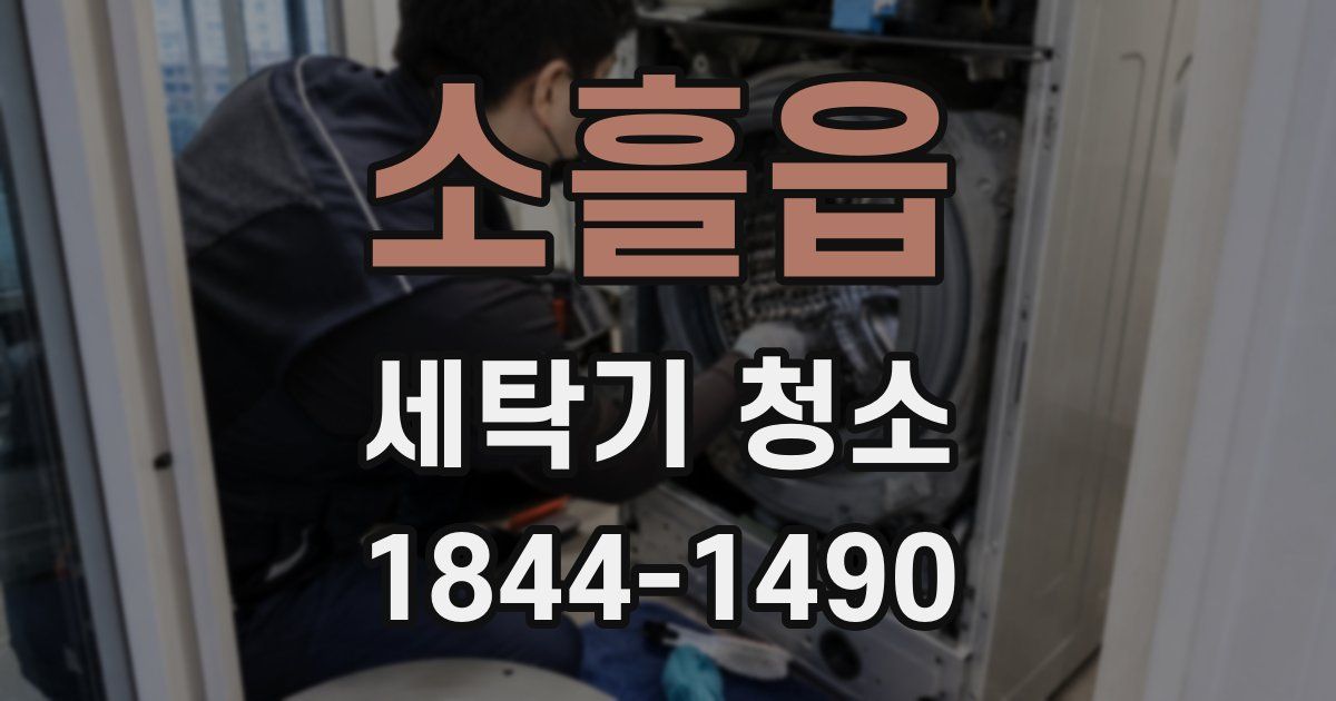 소흘읍 세탁기 청소