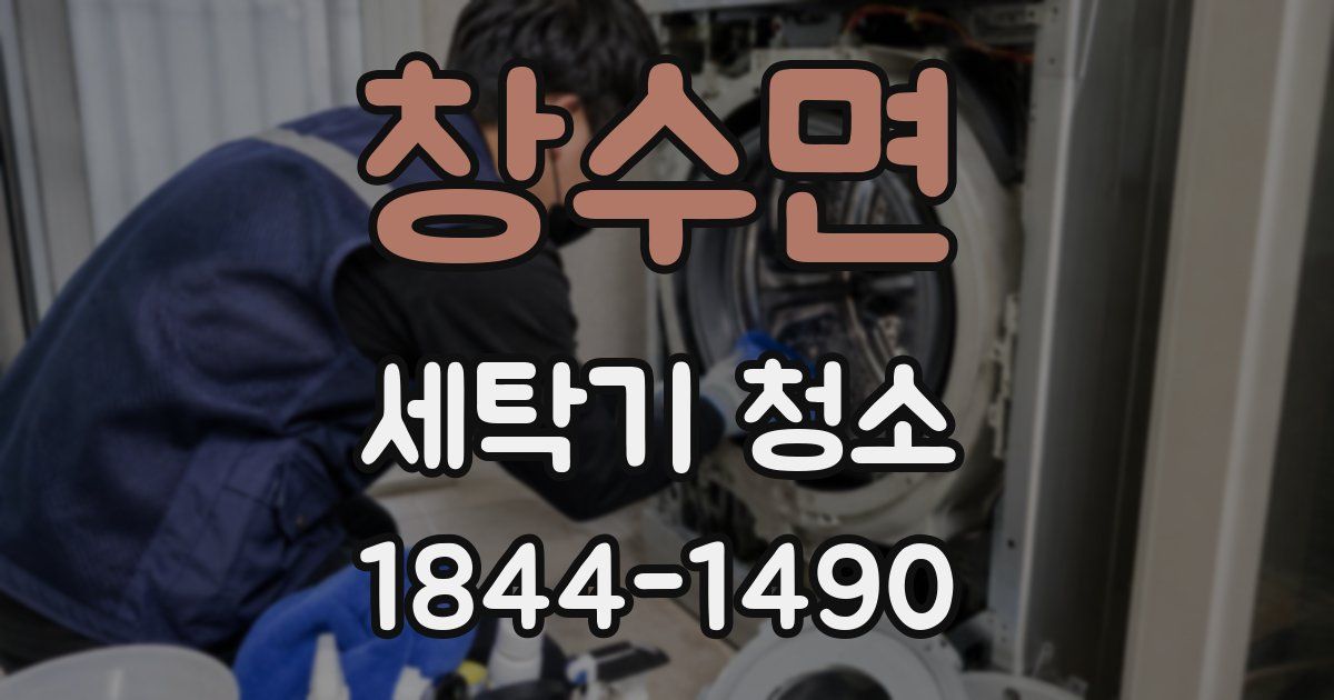 창수면 세탁기 청소