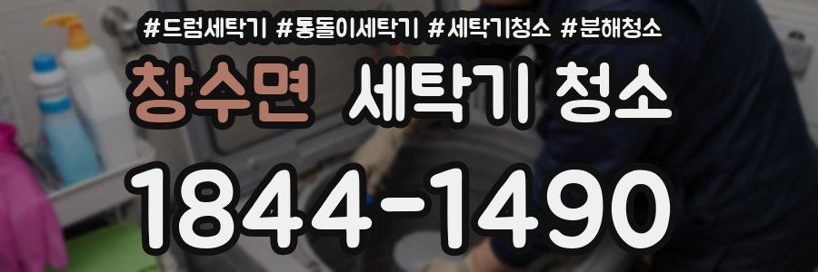 창수면 세탁기 청소