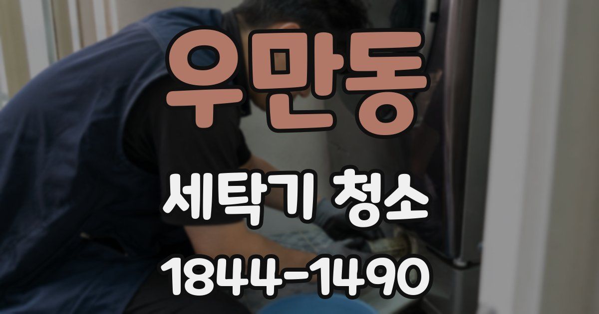우만동 세탁기 청소
