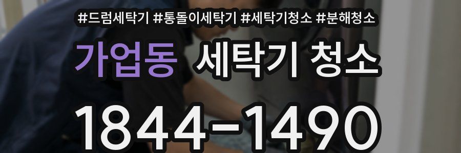 가업동 세탁기 청소