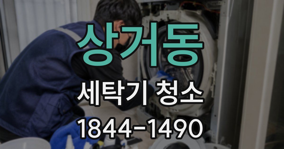 상거동 세탁기 청소