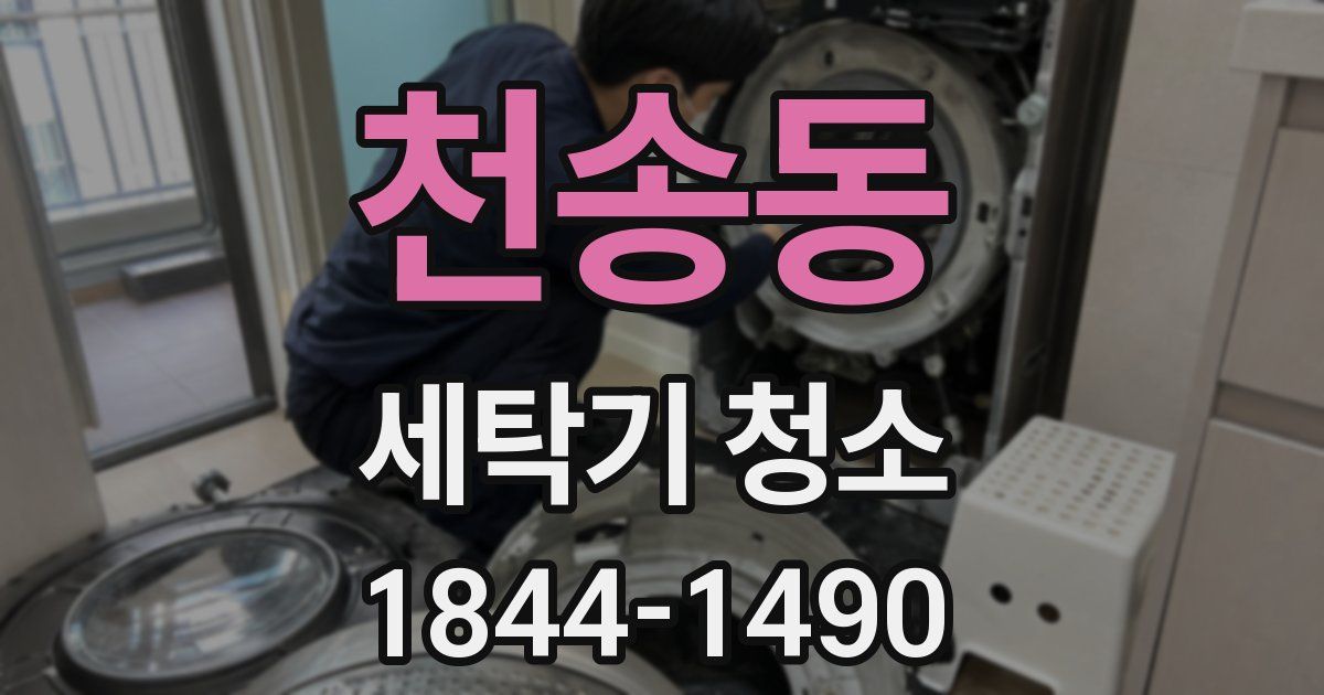 천송동 세탁기 청소