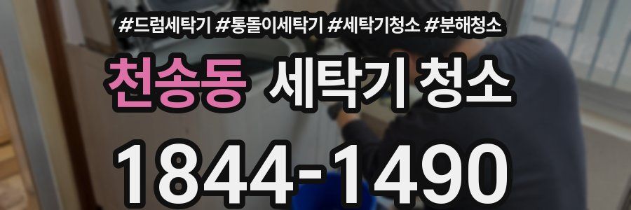천송동 세탁기 청소