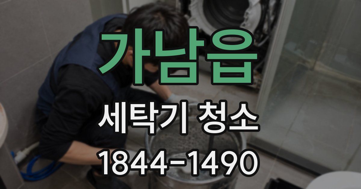 가남읍 세탁기 청소