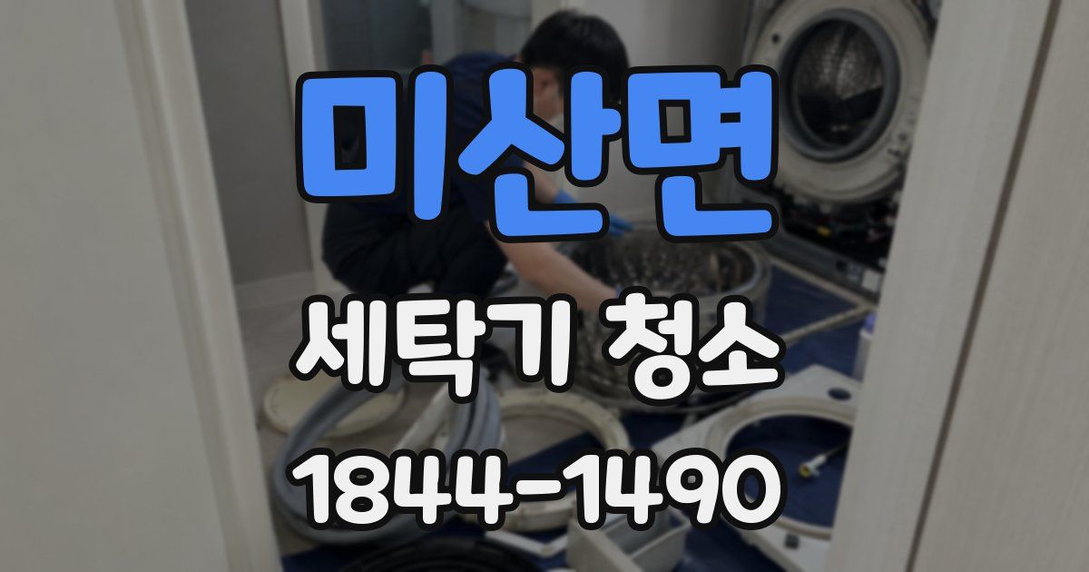 미산면 세탁기 청소