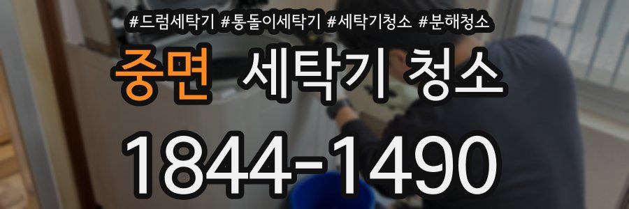중면 세탁기 청소