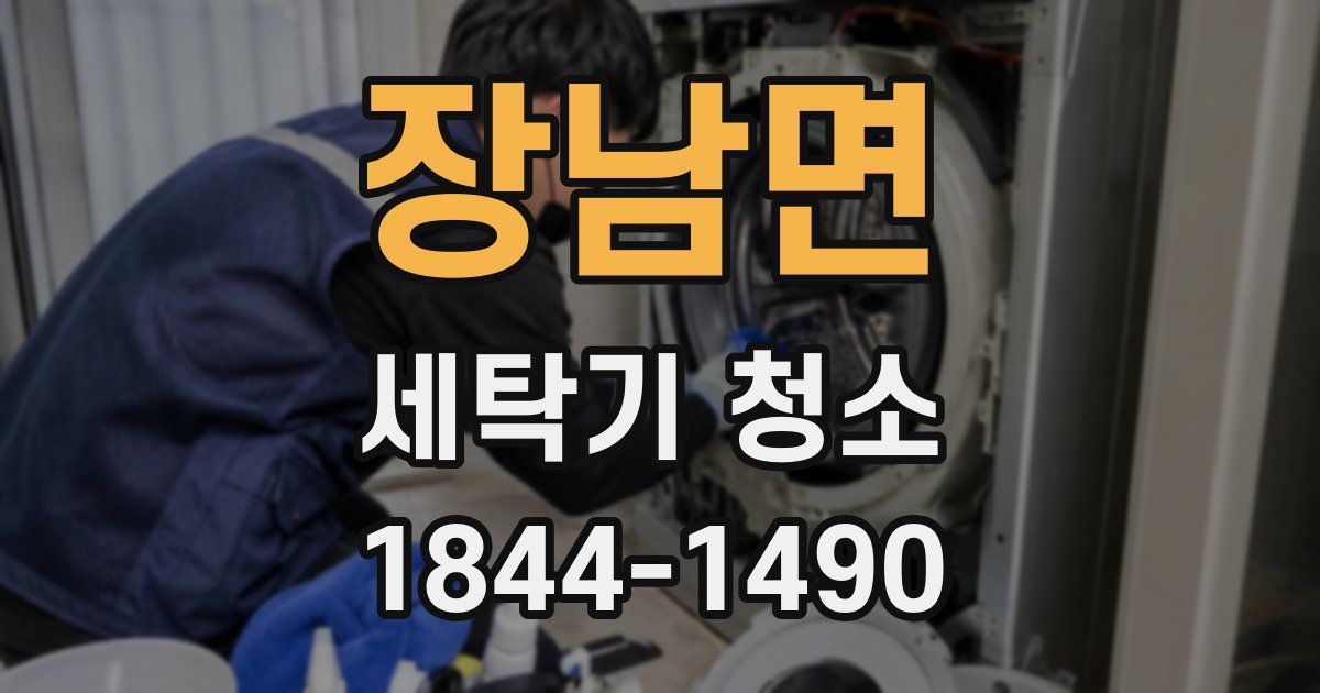 장남면 세탁기 청소