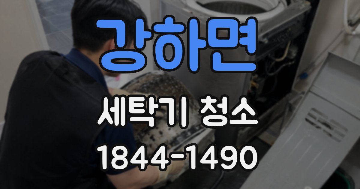강하면 세탁기 청소