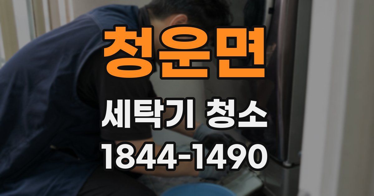 청운면 세탁기 청소