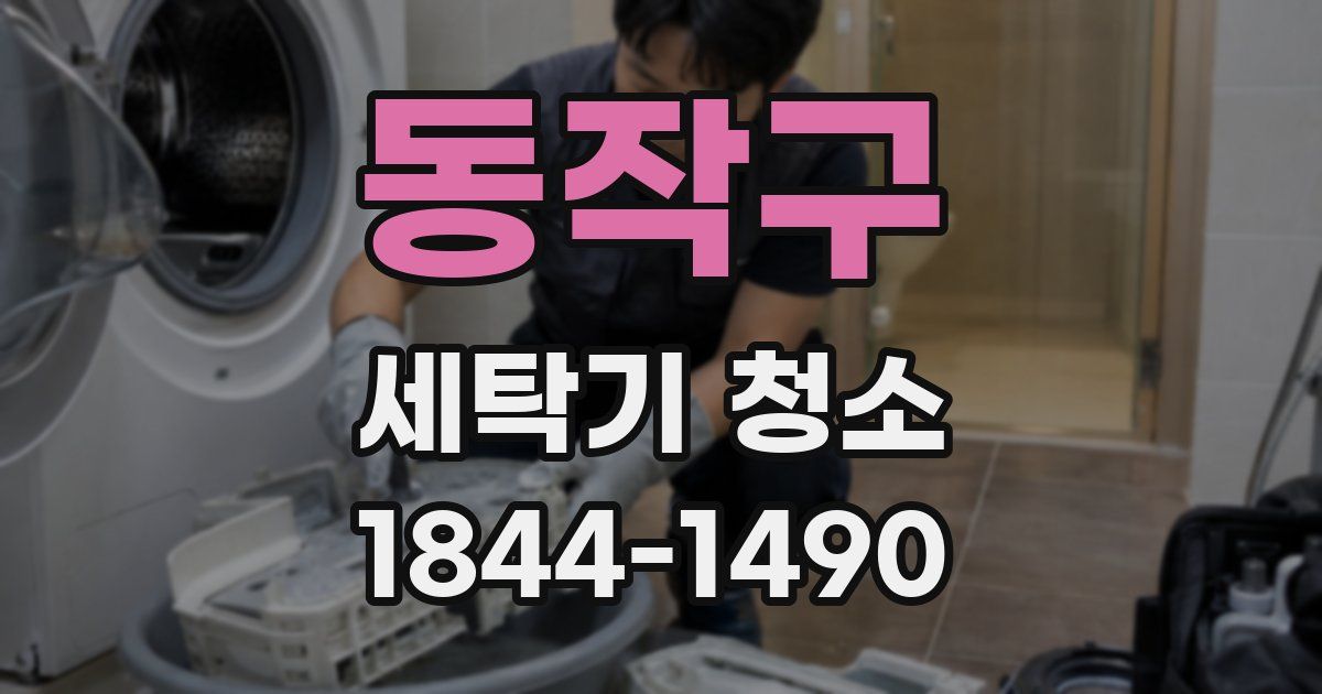 동작구 세탁기 청소