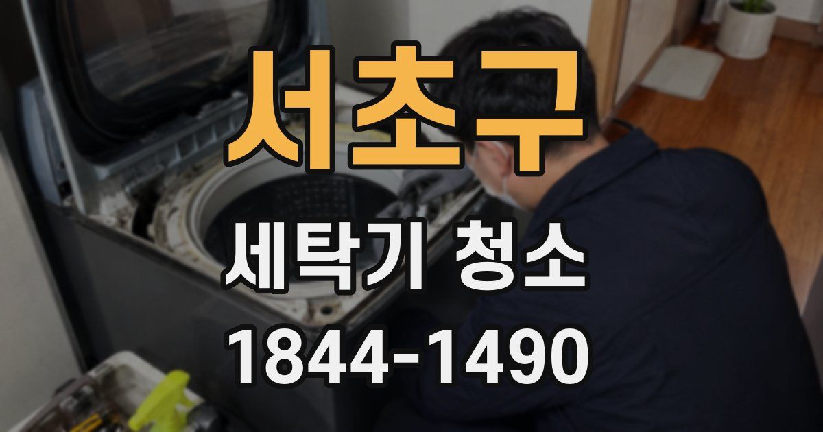 서초구 세탁기 청소