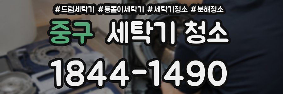중구 세탁기 청소