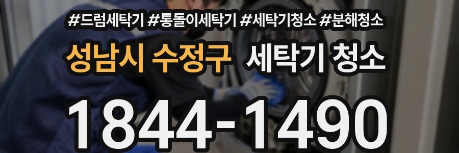성남시 수정구 세탁기 청소