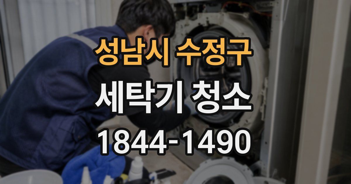 성남시 수정구 세탁기 청소