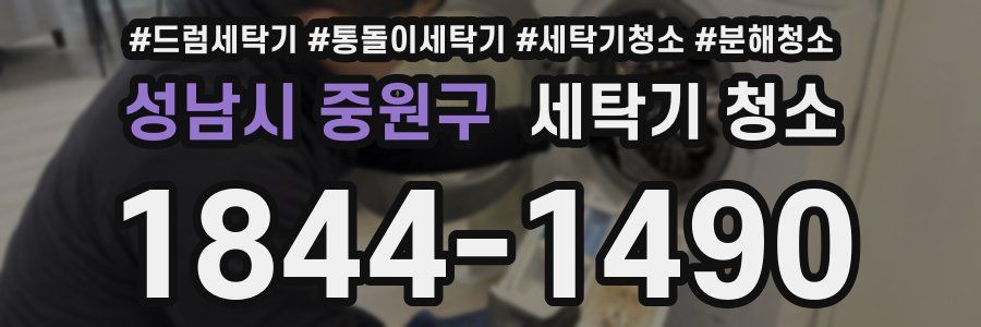 성남시 중원구 세탁기 청소