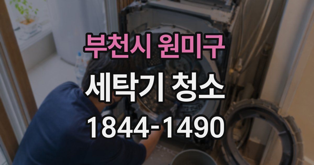 부천시 원미구 세탁기 청소