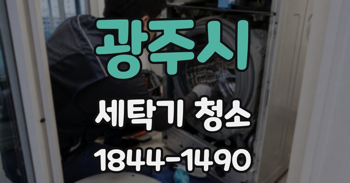 광주시 세탁기 청소