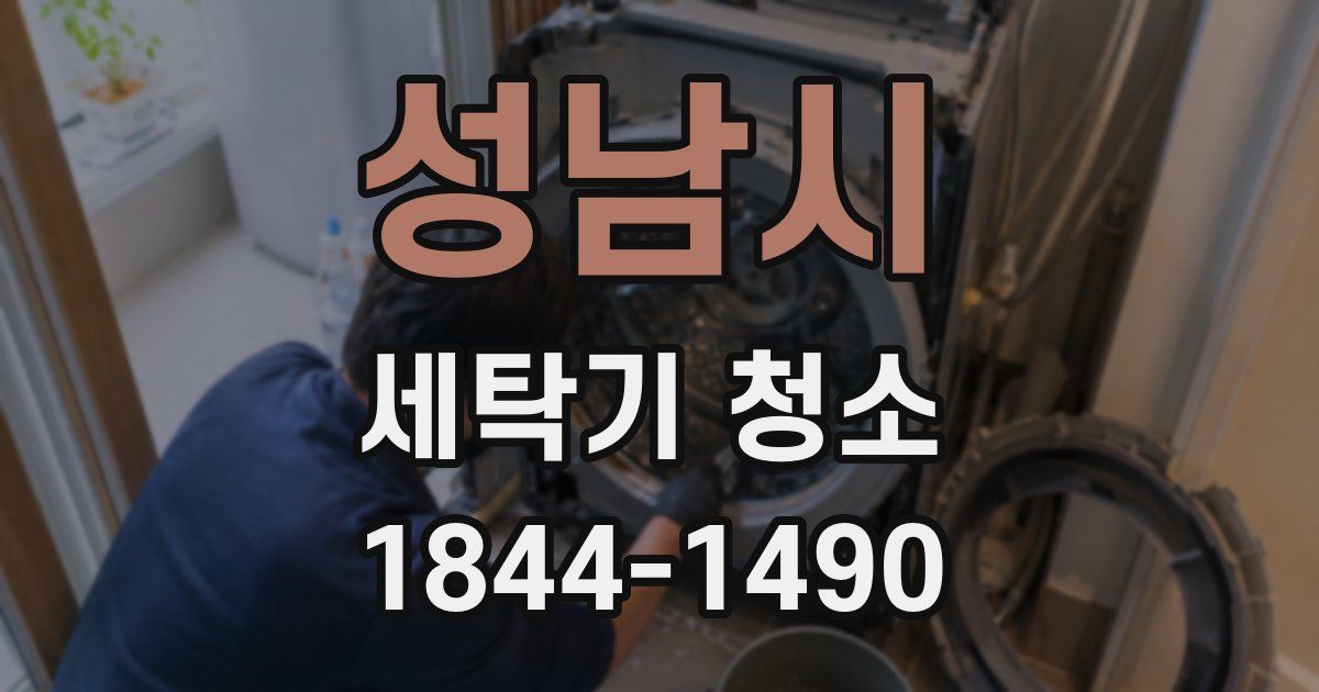 성남시 세탁기 청소