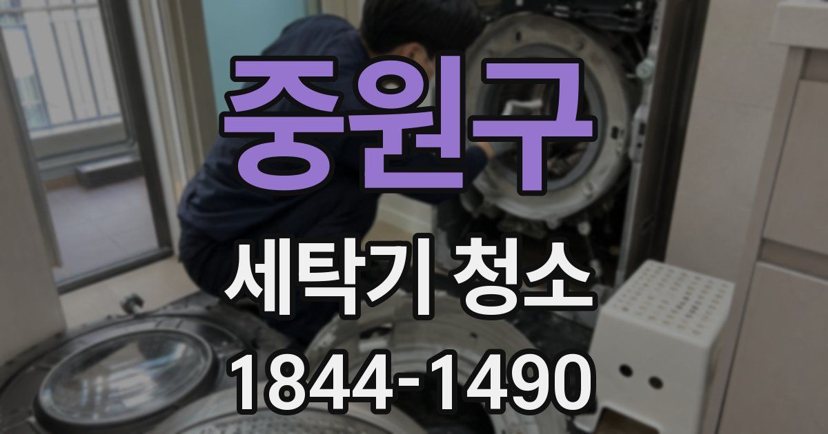 중원구 세탁기 청소