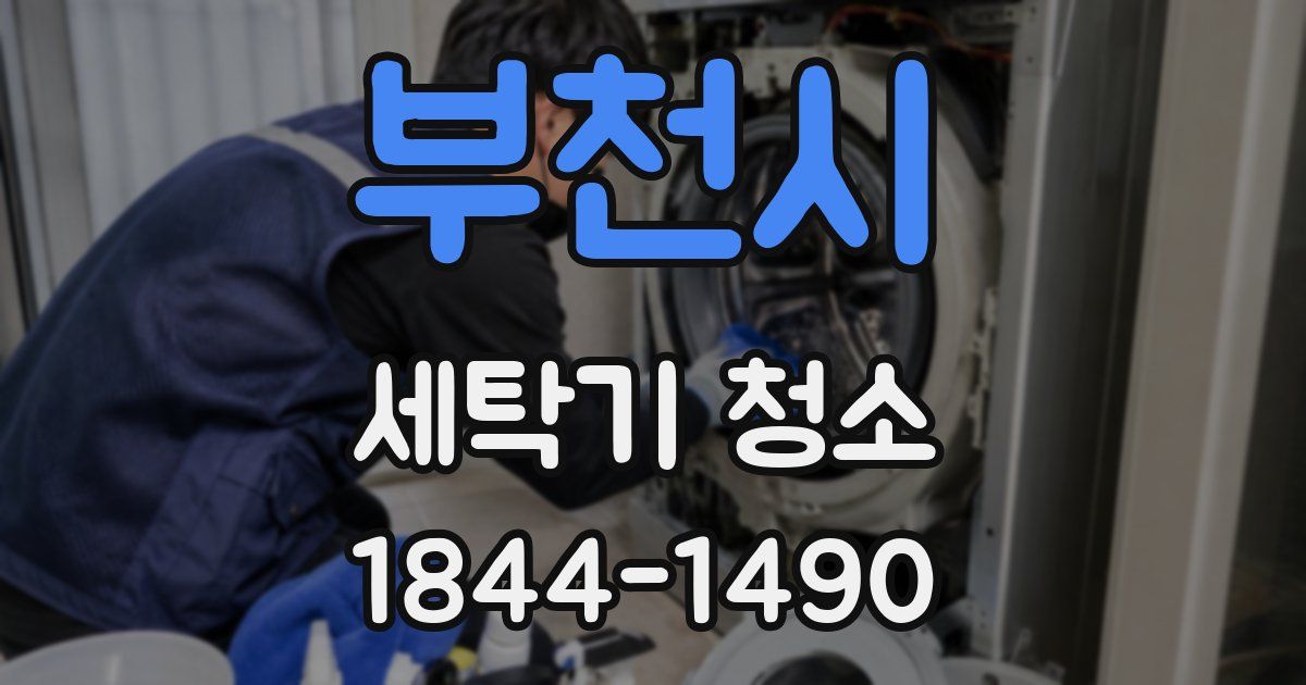 부천시 세탁기 청소
