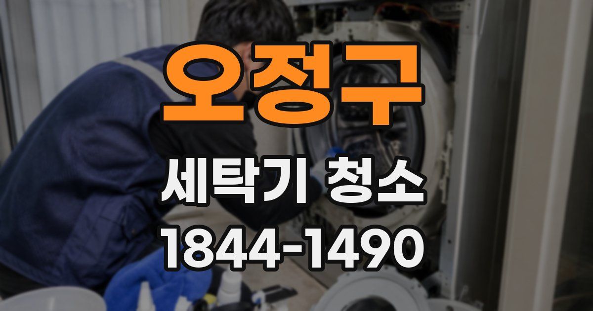 오정구 세탁기 청소
