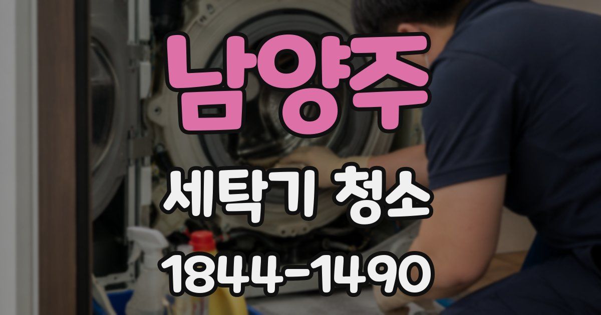남양주 세탁기 청소
