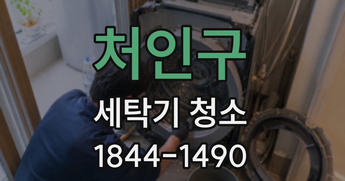 처인구 세탁기 청소