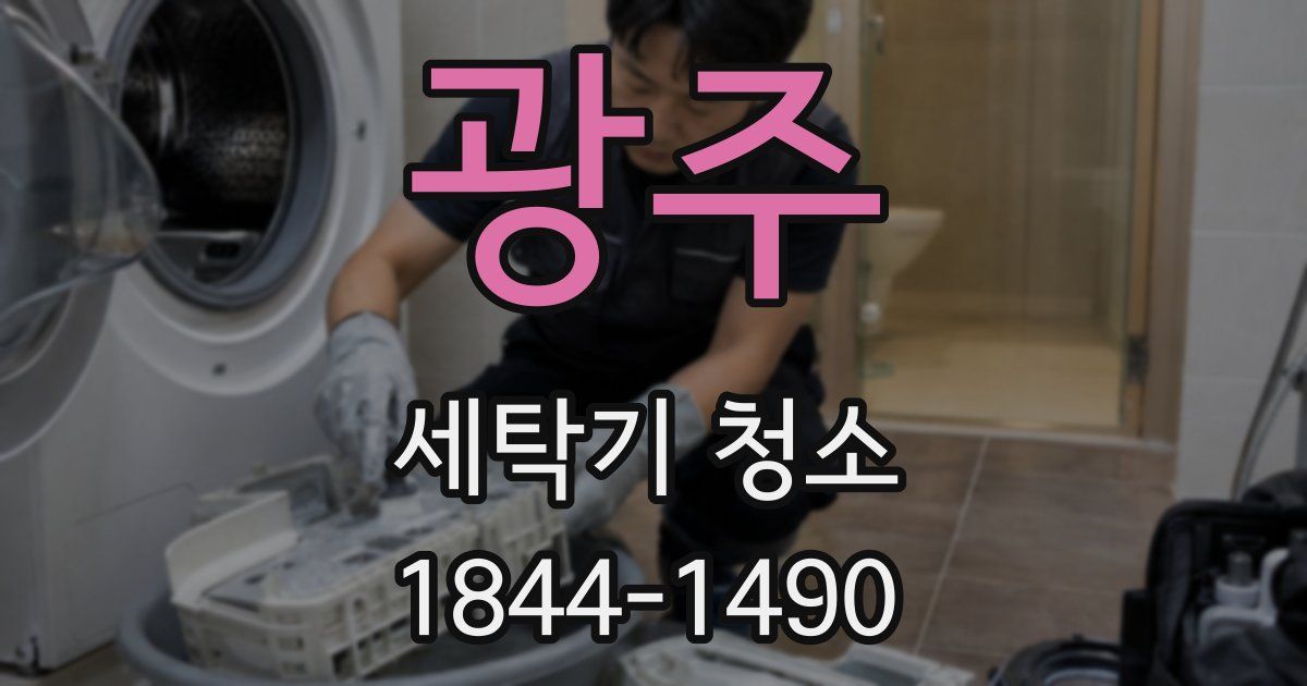 광주 세탁기 청소