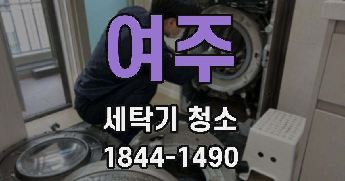 여주 세탁기 청소