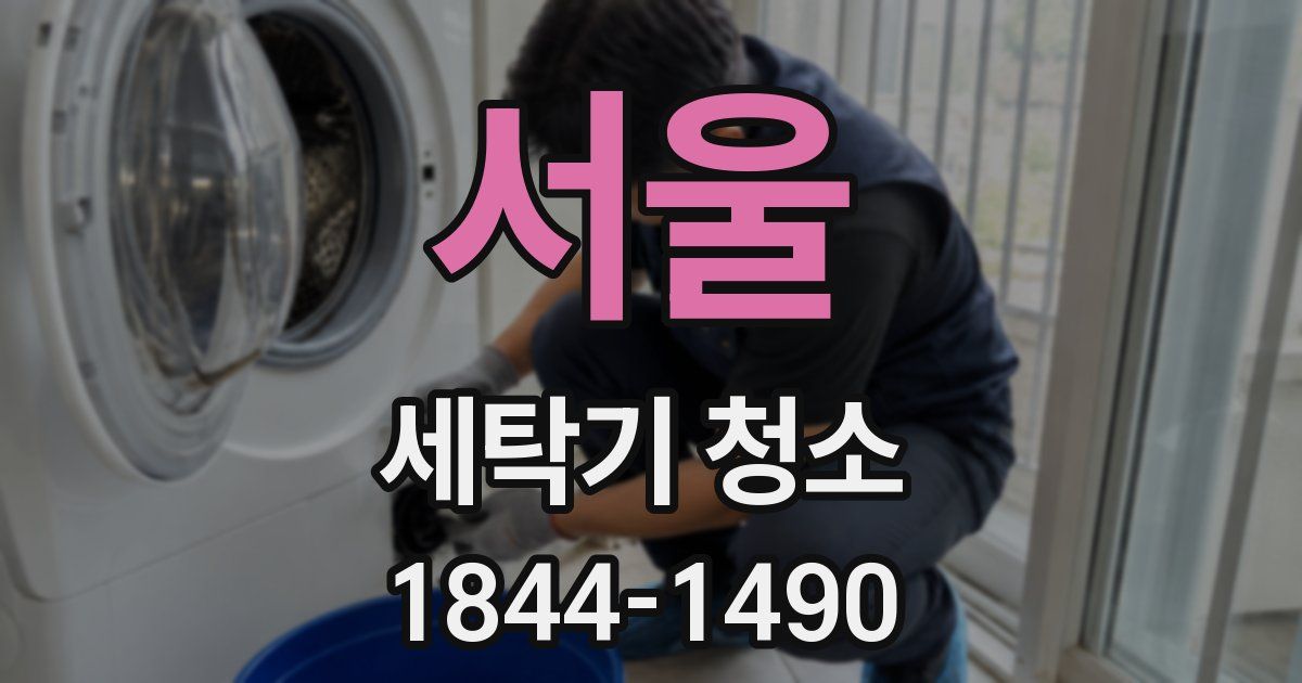 서울 세탁기 청소