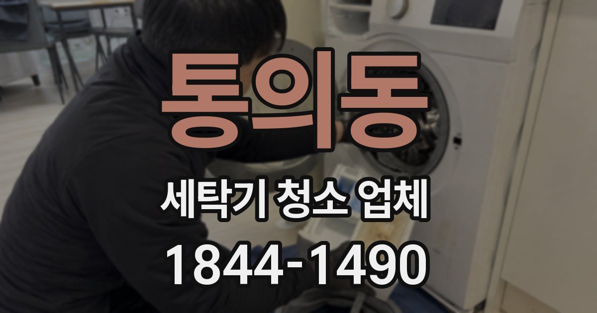 통의동 세탁기 청소 업체