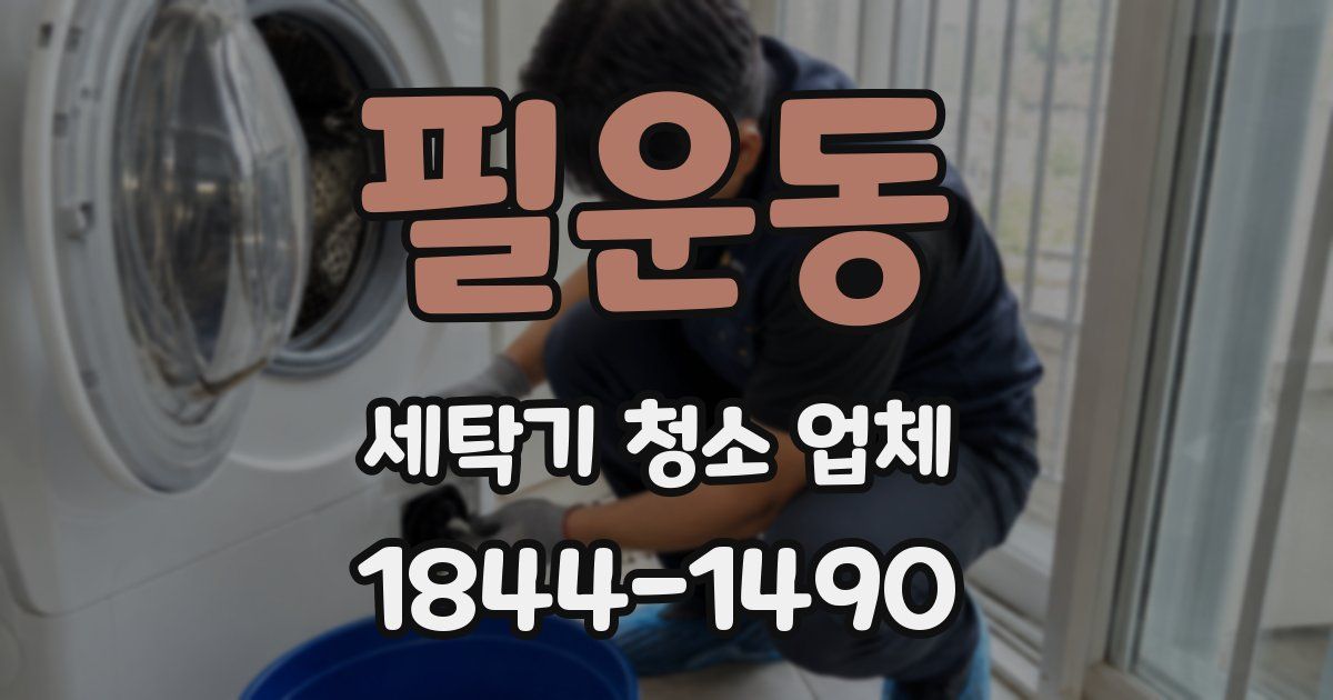 필운동 세탁기 청소 업체