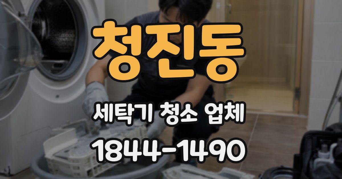 청진동 세탁기 청소 업체
