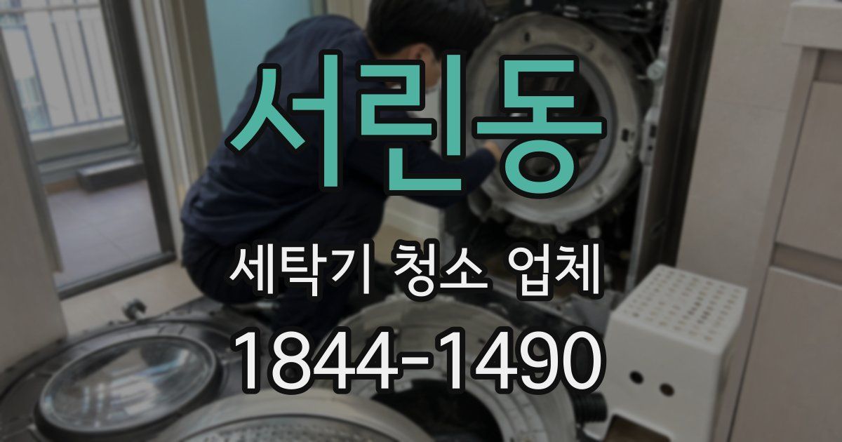 서린동 세탁기 청소 업체