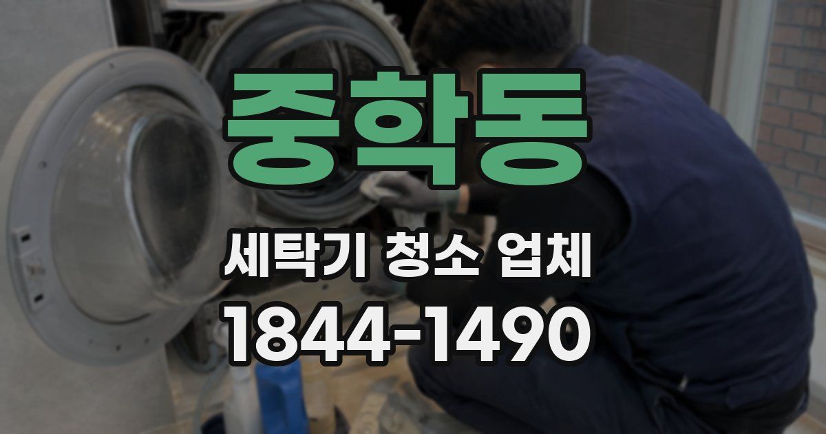 중학동 세탁기 청소 업체