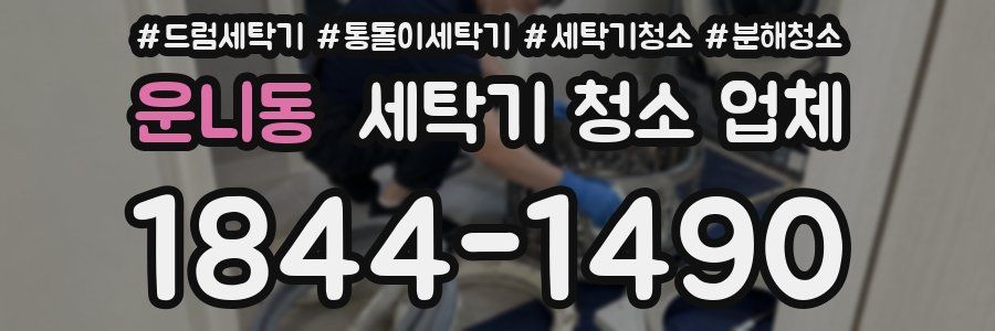 운니동 세탁기 청소 업체