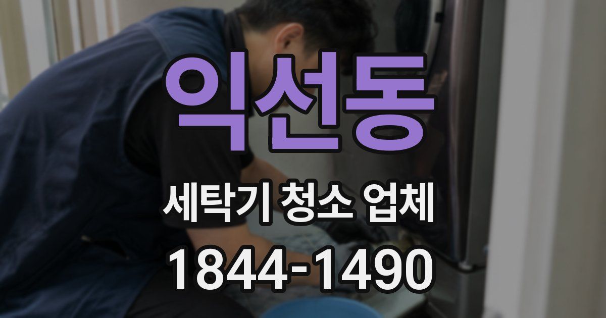 익선동 세탁기 청소 업체